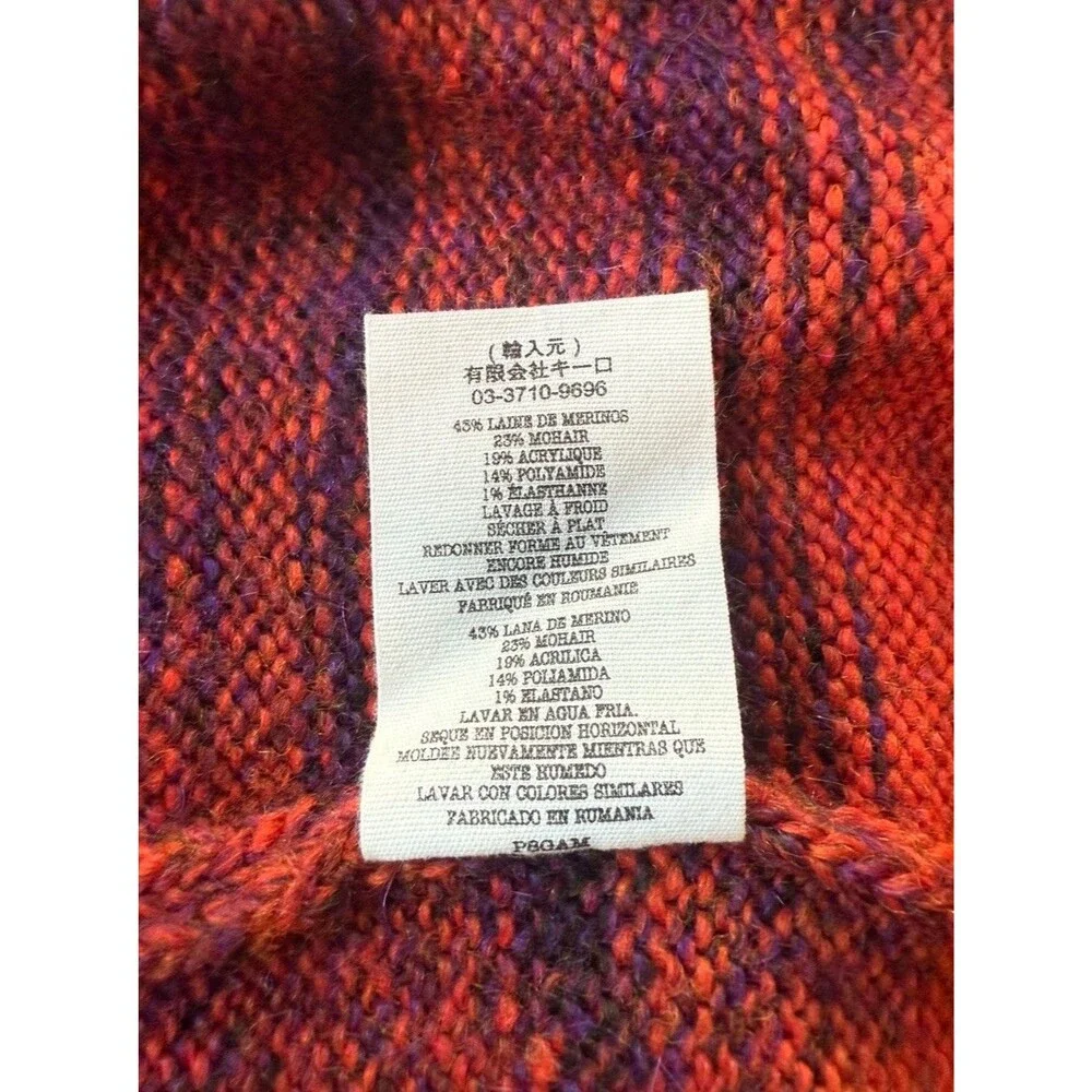 YMC You Must Create Merino Wool & Mohair Striped Men's Sweater Multicolor Size L